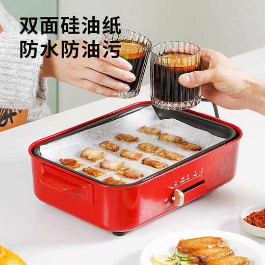 Zhanyi silicone paper 65m snack air fryer oven special baking paper pad paper anti-oil and anti-stick food grade