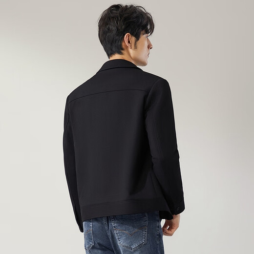 Qipai Lapel Waffle Jacket Men's Autumn and Winter Fashionable, Casual, Comfortable and Versatile Men's Work Jacket