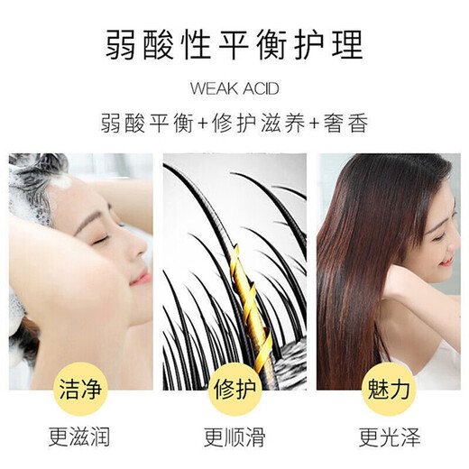 GOKOTAS In the Mood for Love Series Peptide Protein Light Translucent and Fluffy Shampoo Moisturizing Care Set Shampoo 750ml Anti-dandruff and Anti-itching