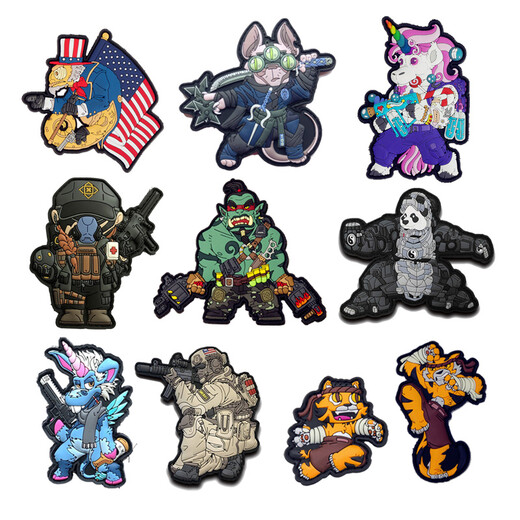 5.11 New DIY 3D Velcro Chapter High Quality Rubber Chapter Backpack Accessories Chapter Military Fan Armband Morale Chapter 24, Aladdin Genius