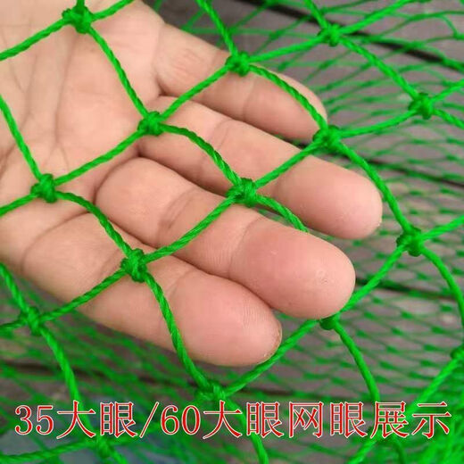 Baichao durable cyan fishing thickened handmade sturgeon net bag Daqing large material net large deepened fishing net big fish copy net Daqing net 24 strands caliber 40 deep 50 mesh 2 cm