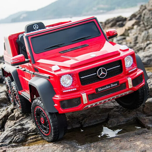 Yijing Benz Big G children's electric car four-wheel remote control swing can sit adults, children and babies off-road parent-child toy car, top equipped with paint powder + six-wheel drive soft wheel remote control swing + leather seat Bluetooth + can sit adults