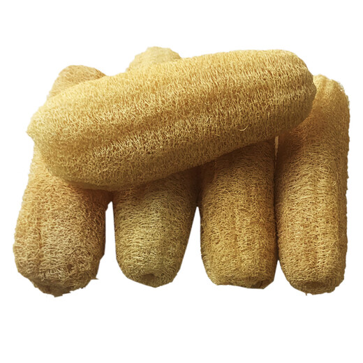 Jiabijie natural mountain soft loofah wash dishes, not easy to get oily and does not damage the pot, old loofah flesh dish towel, special kitchen rag, length 10 cm, 1 piece