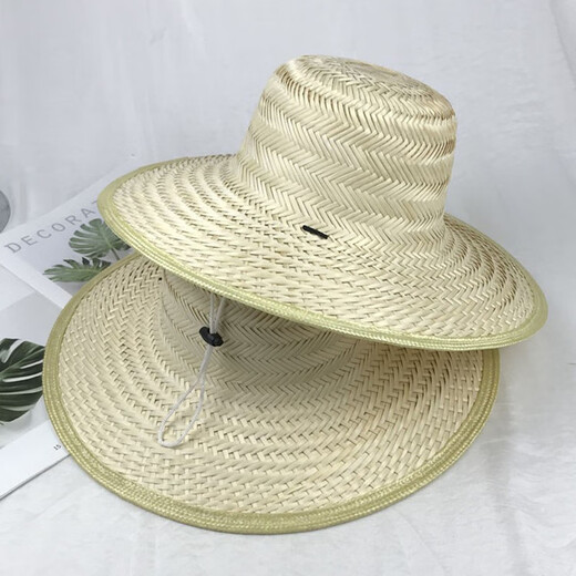 
Di Shuqi dance props, hat, rainproof, large brim hat, sun protection, rain protection, bamboo weaving, Zhongshan hat, farm life, straw hat, fisherman's hat, suitable for head circumference 5560cm