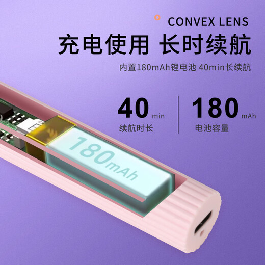 Warner Lin Kai nail lamp one-word lamp wearable nail polish gel solid glue baking lamp quick-drying lighting nail art handheld phototherapy lamp powder