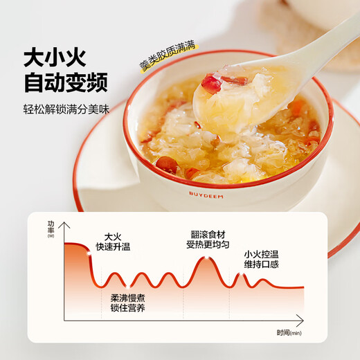 Beiding glue-free health pot Chinese medicine pot multi-functional health pot constant temperature pot mini glass tea maker teapot kettle 1.5L K123 white