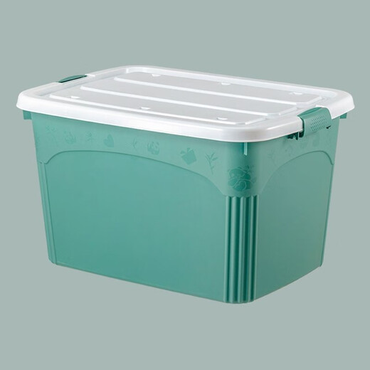 Chenzhi Shangpin Storage Box Moving Clothes Quilt Organizer Large Toy Storage Box Thickened Bedroom Dormitory Office Storage Yellow 80# (46*33*28cm)X4 Pulley