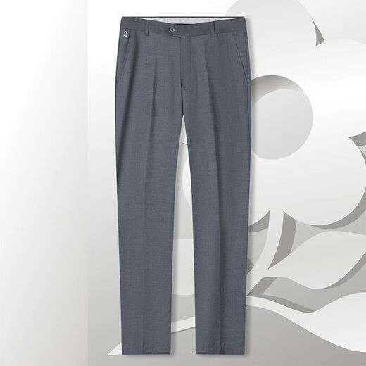 Montagut anti-wrinkle and wear-resistant trousers for middle-aged men business solid color straight formal men's trousers no ironing high-end men's trousers medium gray 30 170/76A