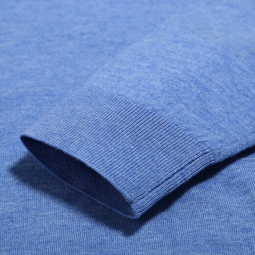 AMURS middle-aged men's business casual V-neck sweater worsted pure wool sweater QW08 turquoise blue 50B (145~155Jin Jin equals 0.5 kg to wear)