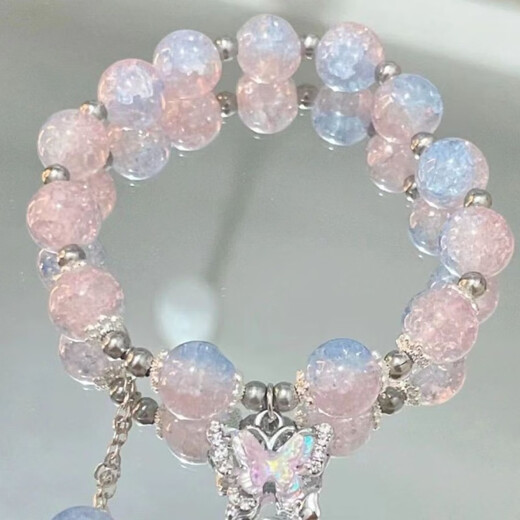 Snow Circle Bracelet Girls Beads Girl Bracelet Beads Best Friend Bracelet Little Girl Exquisite Bracelet Pink