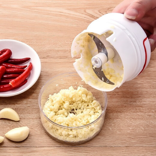 Rice helper garlic masher, household garlic masher, garlic puller, mini ginger food supplement grinder, meat grinder, garlic masher, powerful model 170ML garlic masher, strong and durable