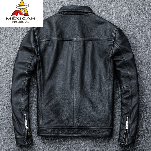 Пугало Распродажа Действительно хорошая кожаная куртка Мужская специальная цена Короткая кожаная куртка с лацканами для людей молодого и среднего возраста Хлопковая кожаная куртка большого размера Осенне-зимний тренд Тонкая секция Красный Коричневый Состаренный 2XL