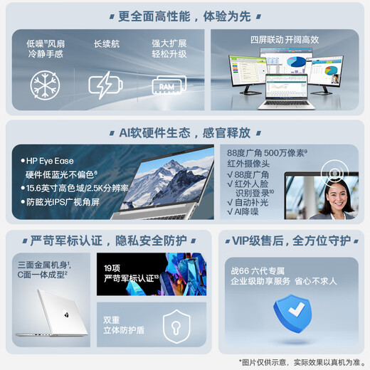 惠普（HP）战66 六代 15.6英寸轻薄笔记本电脑酷睿13代i5 32G 1TB 2.5K高色域 120Hz 办公 AI【国家补贴】