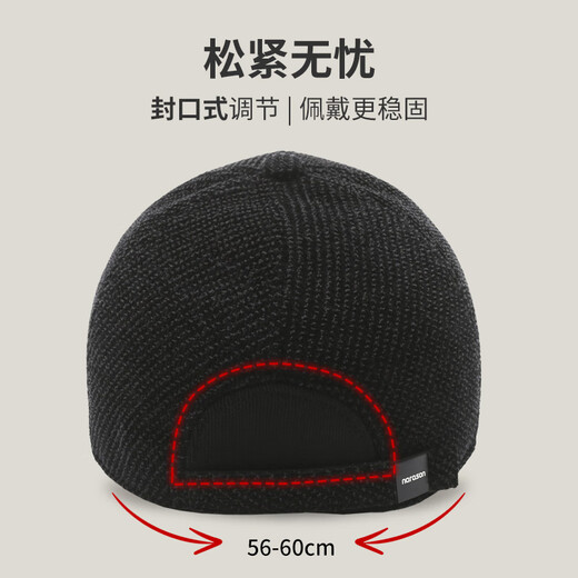 Woodpecker middle-aged and elderly hats men's winter warm baseball caps for the elderly and grandfather winter dad ear protection duck tongue cotton hat for men