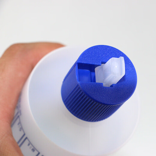 蓒鹬洗洁精稀释瓶500ml小分装瓶配比瓶刻度瓶挤压瓶塑料空瓶宠物洗澡 蓝色