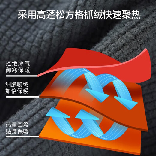 Eagle Claw Shuttler Fleece Jacket Spring Autumn Winter Men's Long Sleeve Warm Bottoming Shirt Knitted Cardigan Outdoor Casual Sweater Henry Collar/Fleece Bottoming Shirt - Black S