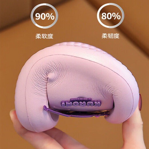 Gong Mao Children's Slippers Girls Summer Indoor Home Non-slip Soft Soled Boys Outerwear Cartoon Kuromi Sandals Girls Purple Kuromi 28-29 Inner Length 18cm Suitable for Sports Shoes 28-29