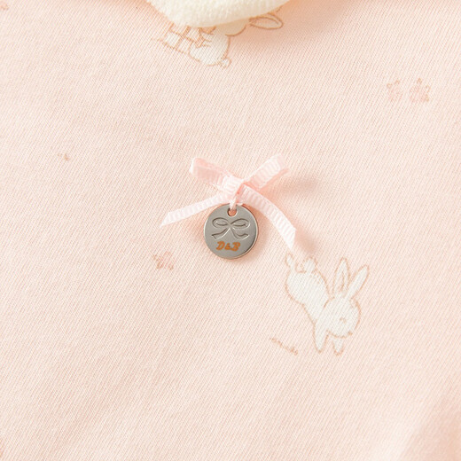 戴维贝拉新生儿夹棉加厚爬服秋装女宝宝连体衣婴儿衣服