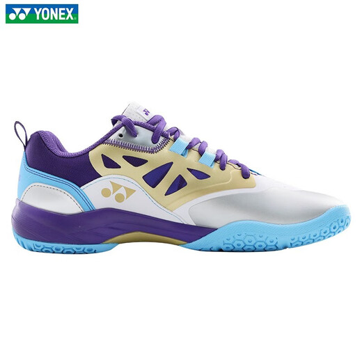 YONEX (YONEX) new badminton shoes for men and women 620CR new shoes white and blue series badminton shoes 620CR white purple 42 (270mm)