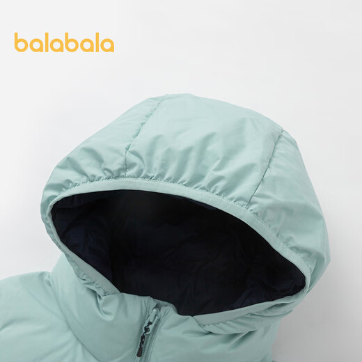 Balabala children's clothing children's down vest boys' vest winter tops for middle and large children windproof waterproof breathable jacket to keep warm and trendy pink green 40345 (gray duck down) 140 down filling capacity 60g