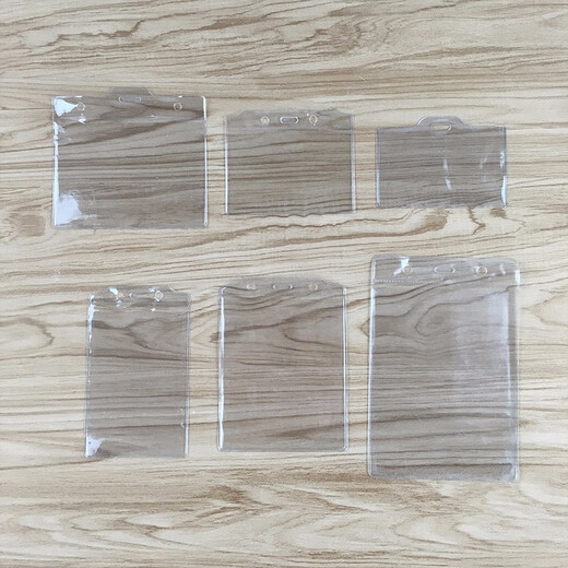 Cubierta de goma suave transparente bolso de etiqueta de plástico PVC Pequeña cubierta de insignia Certificado de trabajo de caparazón de la marca con protección de la tarjeta Lanyard Cubierta del documento de la cubierta del supermercado PRECIO DEL PRECIO DE COMPACIÓN Custom 847 A-ON ABIERTA 10 piezas