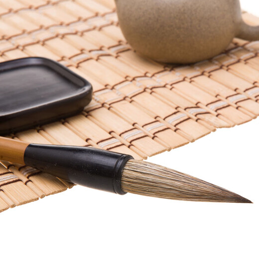 Shanghai Zhou Huchen's calligraphy brush Tiger Roar with hair large regular script couplet pen, regular script and regular script, Kaihu pen, professional grade calligraphy couplets for beginners, No. 3 Tiger Roar, 4.7cm, Chinese time-honored brand, founded in 1694