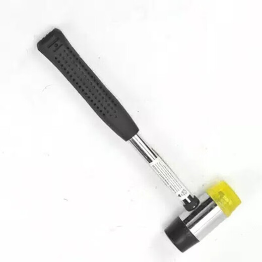 Deli tool steel pipe handle installation hammer rubber hammer rubber installation hammer tile hammer 40mm rubber installation hammer DL5340