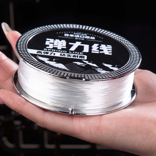 Luolanmei (LUOLANMEI) flat silk elastic cord crystal bracelet string beaded bracelet with beads, special elastic and wear-resistant, beef tendon beads, white, no Specifications