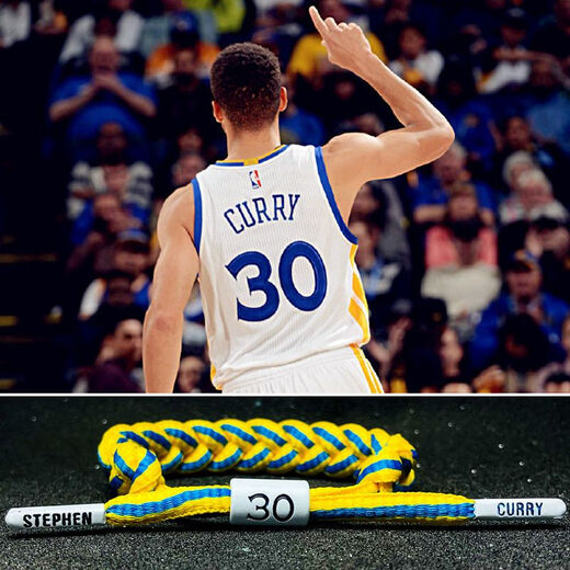 Qindu Basketball Bracelet Irving Cobe Curry James Harden Durant NBA All-Luminous Silicone Bracelet Rope SL-683 No. 23 Jordan No