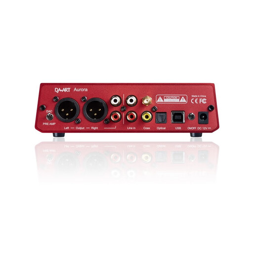 Da-art Yulong Aurora audio decoder DAC balanced interface Bluetooth headphone amplifier decoding preamp all-in-one machine 4.4 balanced XLR dual output red Bluetooth version