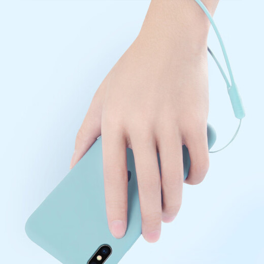 KOOLIFE mobile phone lanyard mobile phone case liquid pendant pendant U disk/key/access card/mobile phone case suitable for Apple/Huawei/Xiaomi/Meizu/Black