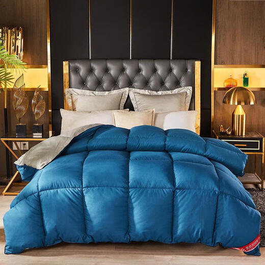 羽丝绒被子加厚冬被8斤春秋被防羽绒被子单人被双人被芯 公主粉 200*230*12斤