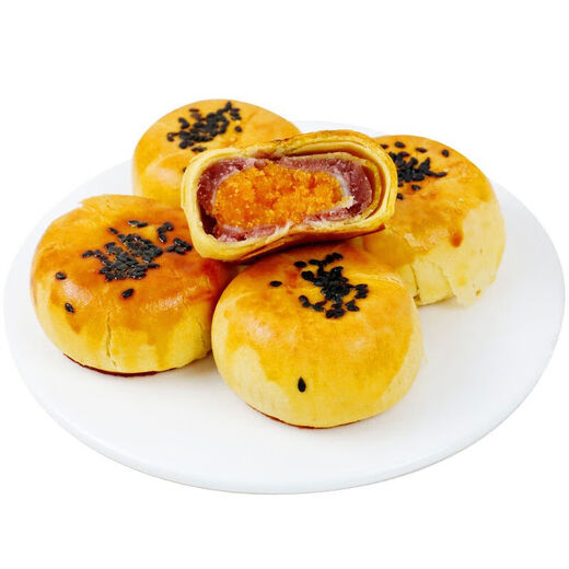 Yideli Snow Mei Niang Egg Yolk Pastry Bread Whole Box Breakfast Healthy Internet Celebrity Snacks Snacks Snacks Red Bean Egg Yolk Pastry 20 Packs 400g