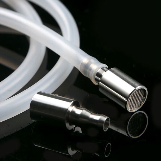 Enshousu barreled water pumping pipe weighted countersunk head stainless steel suction water pipe submersible head hose sinking head tea set accessories stainless steel submersible M head with net