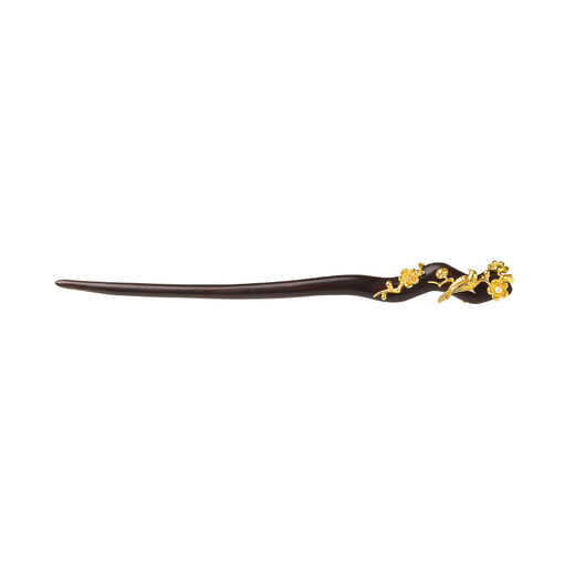 Museum of Culture and Creation Magpie Climbing Plum Hairpin Chinese Style Sandalwood Ancient Style Hairpin New Chinese Style Birthday Gift Thanksgiving Gift Box