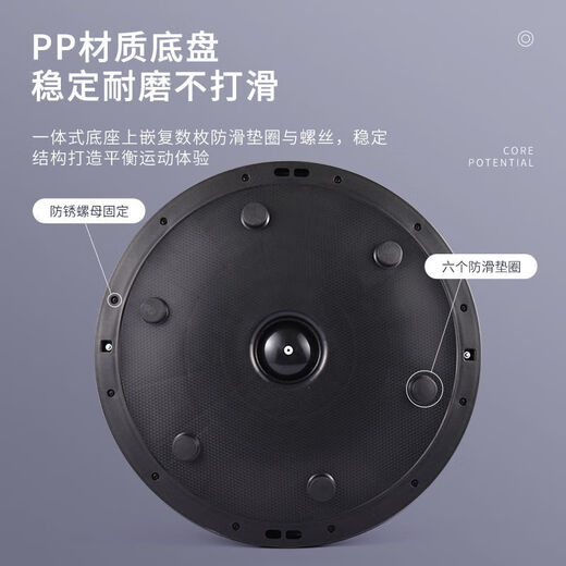 Zailu Yoga Ball Wave Speed Ball Semi-circle Balance Pilates Home Fitness Equipment Fitness Ball Massage Ball Victoria's Secret Ball Star Thickened Explosion-proof Pink 58CM Free 3 Pieces