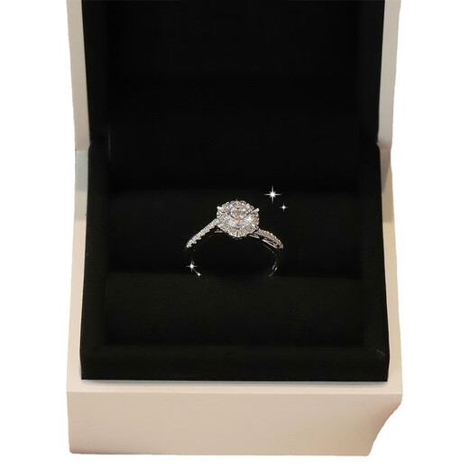 Core luxury six-claw ring for women, adjustable single diamond, girls wedding ring, proposal, 520 birthday gift for girlfriend, six-claw ring