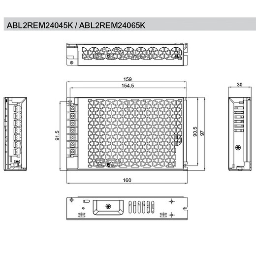 Original Schneider Electric ABL2 switching power supply DC transformer AC AC100-220V output DC24V power 35W-350w ABL2REM24045K 100W output voltage DC24V