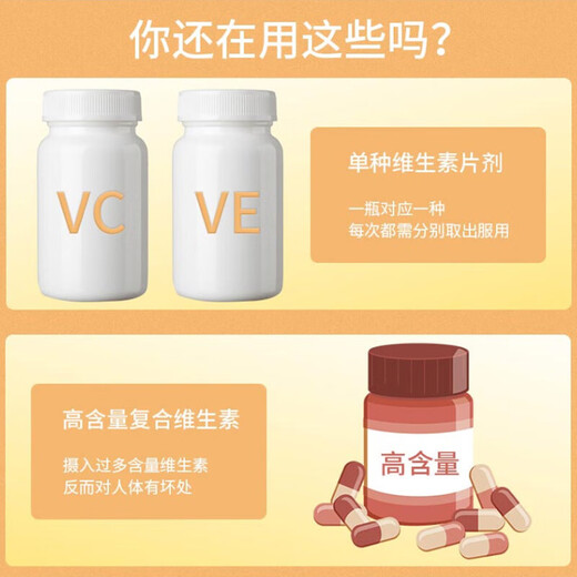 Corrected Vitamin C Vitamin E Tablets Chewable Tablets VC VE Vitamin C Vitamin E 60 Tablets