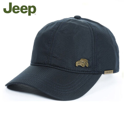 Jeep baseball hat men's spring and autumn peaked cap quick-drying cap four-season hat middle-aged and elderly men's sun protection hat khaki adjustable size