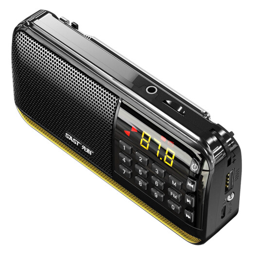 Xianke (SAST) V30 black radio for the elderly and elderly charging portable plug-in card pocket mini walkman campus radio FM digital player