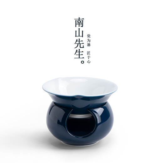 Mr. Nanshan Kung Fu tea set ceramic tea separator filter tea ceremony accessories porcelain tea drain Ji blue gold tea filter Ji blue gold tea filter