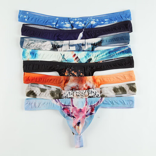 Please Confidential Shipping Men's Thong Sexy U-Protruding Big Bag Sexy Underwear Men's Fashionable Sexual Intercourse S Space Rocket