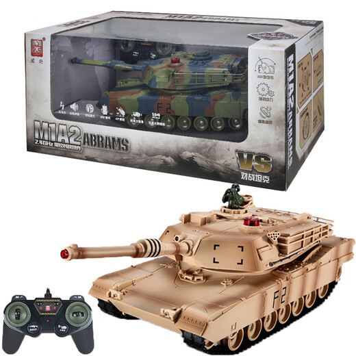 Witten Gran carga remota de control remoto Battle Tiger Tank Toy Vehículo blindado Modelo de juguete Modelo de juguete Regalo Camuflaje Color