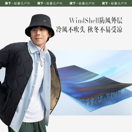 Beneunder Charge Hat Hat Hat Hat Sun Hat Hat Fisherman's Шляпа мужская шляпа с ветрозащитной ветрозащитной TS52323 Vinefog Grey 57