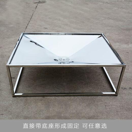 DOGSTORY stainless steel funnel tray dog cage large toilet pull-out pet cage small medium and large dog urine tray with base 80*50cm stainless steel material