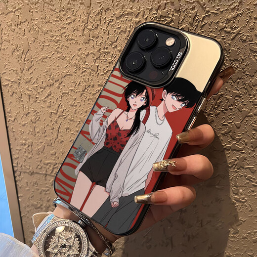 Yu Xuanhong Conan und Xiaolan eignen sich für Apple 14Promax Mobile-Handy-Hülle iPhone15 Schutzhülle 13 High-End 14pro-Farbe