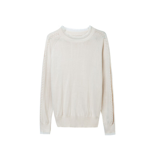 Baosheng 2020 Spring New Women's Clothing New Bottoming Shirt Women's Fashion Sweater Short Pullover Long Sleeve Knitted Bottoming Shirt Trendy JXALSC5160 Black L