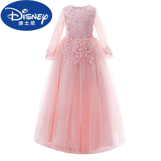 
Disney (Disney) Girls' Birthday Dress Princess Dress High-end Fashionable Girls Children's Flowers Wedding Dress Piano Performance Clothes BX683 Navy Blue 120 cm