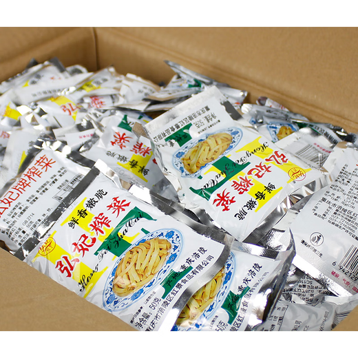 弘妃（HF）榨菜50g袋装下饭菜咸菜丝批发泡菜酱菜榨菜整箱 【40袋】弘妃榨菜丝50g